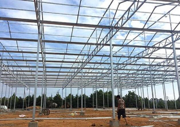 glass greenhouse framework