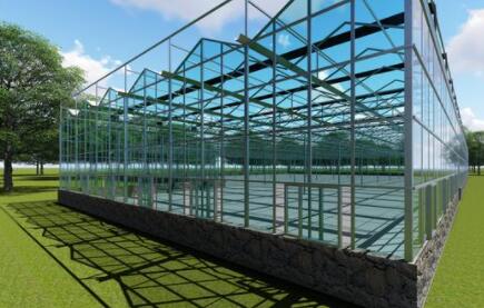 How much is the cost per square meter of glass greenhouse